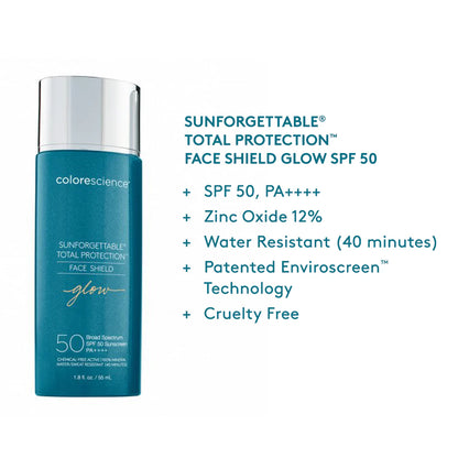 Sunforgettable Total Protection Face Shield GLOW!